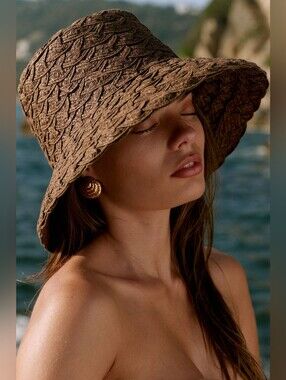 Monday Swimwear San Remo Hat - Espresso